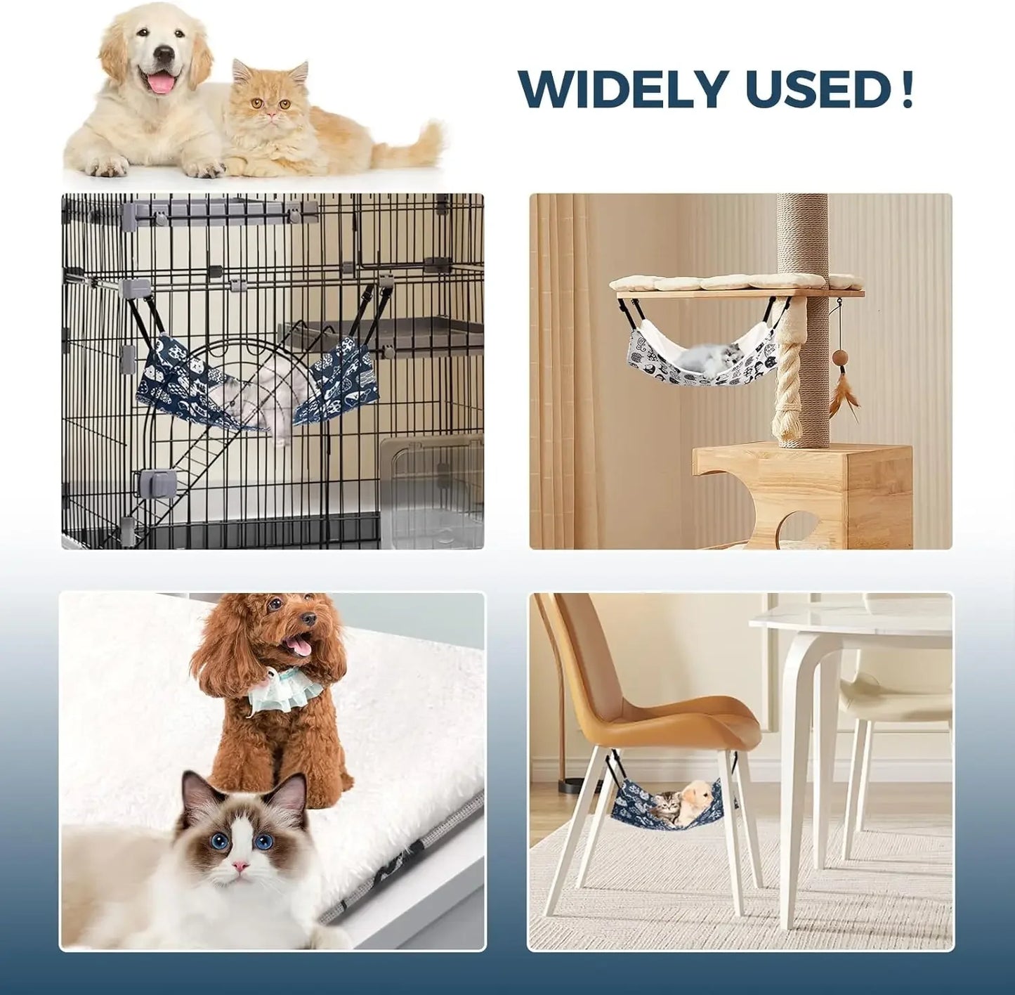 Zhejiang Cat Hammock Bed Reversible Adjustable For Pets