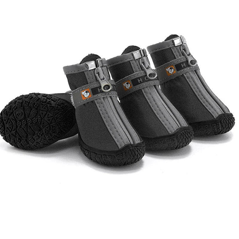 Non-Slip Plush Dog Shoes for Small to Medium Dogs Warmth