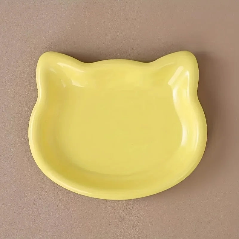 Cat Food Dish Premium Durable Plastic Pet Bowl For Cats