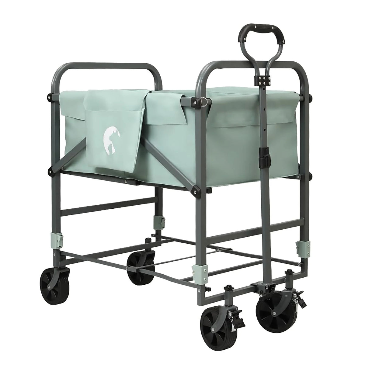HiMISS Folding Dog Bath Tub Portable Grooming Station Rolling Cart