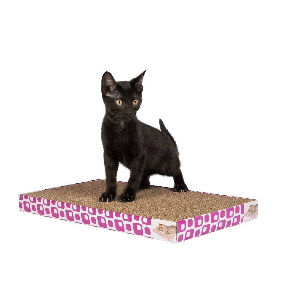 XMSJ Cat Scratching Pad Three Pack Cardboard Catnip