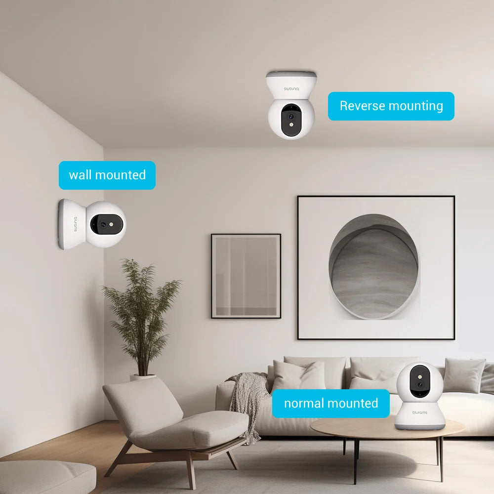 BoyKeep Pet Camera 2K Indoor 360 PTZ Security With App