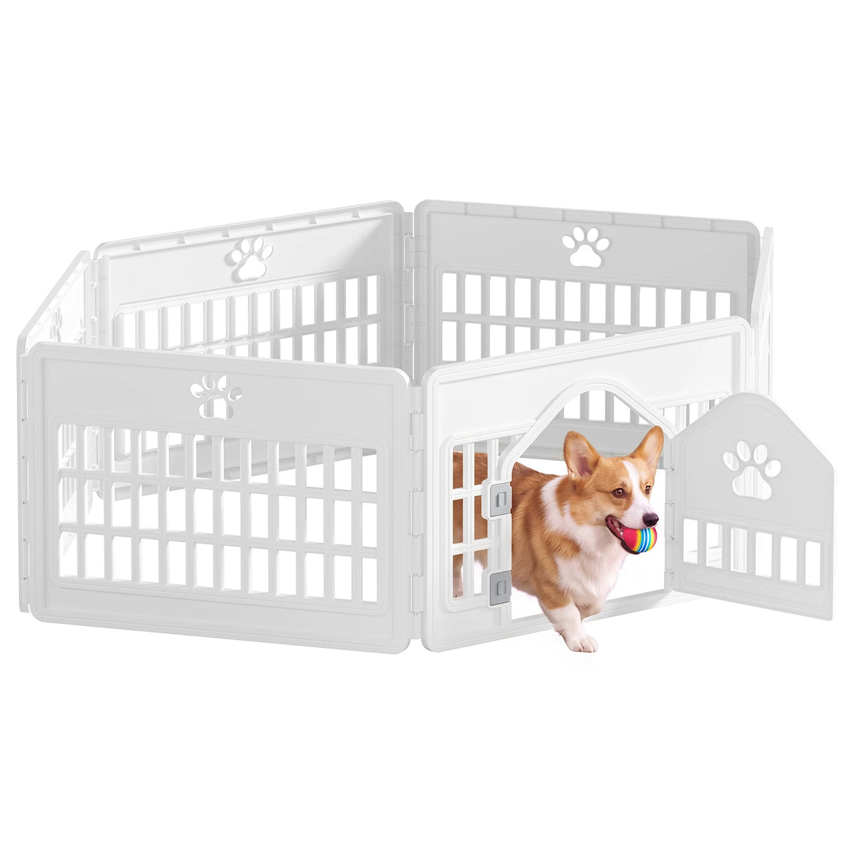 MCQ Expandable Plastic Dog Playpen For Indoor Outdoor Use