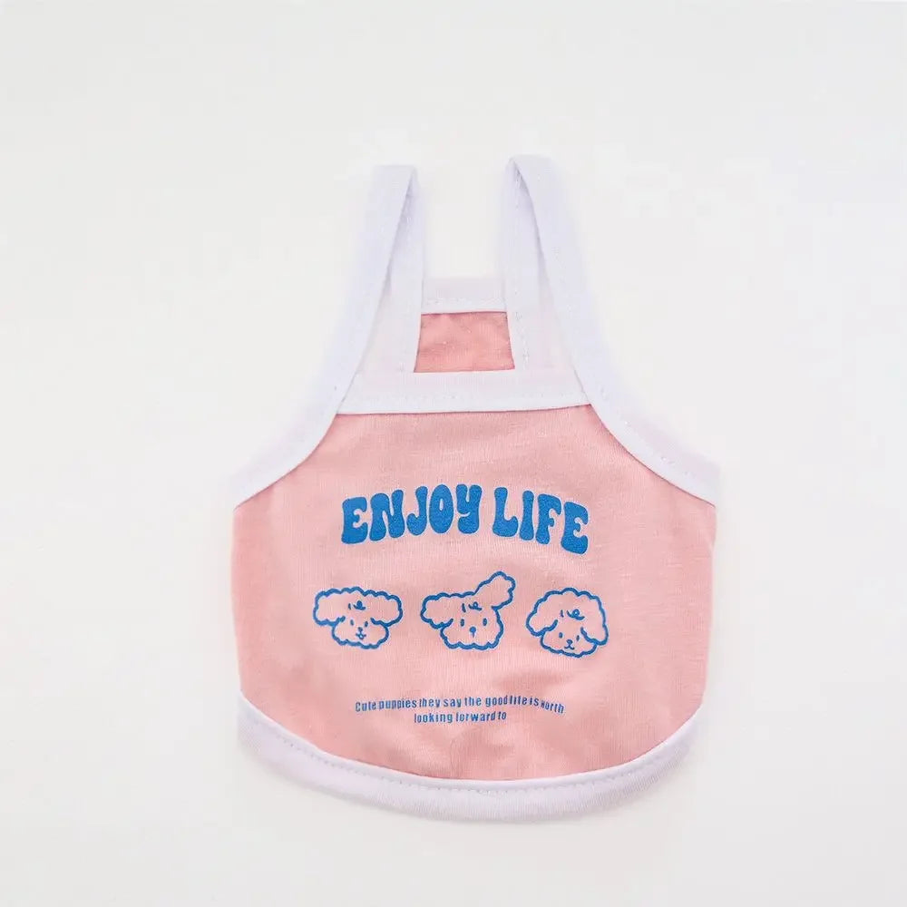 Zhejiang Spring Summer Dog And Cat Clothing Camisole Vest