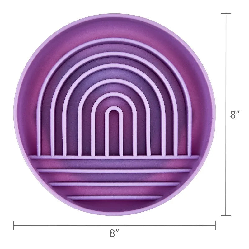 Silicone Slow Feeder Bowl for Pets Interactive Mealtime Enrichment