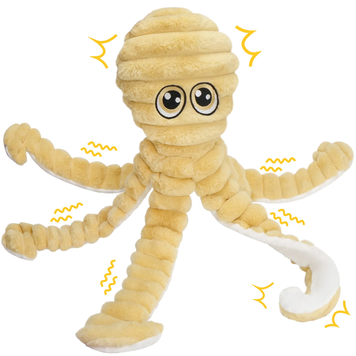 Octopus Squeaky Plush Dog Chew Toy for Interactive Play
