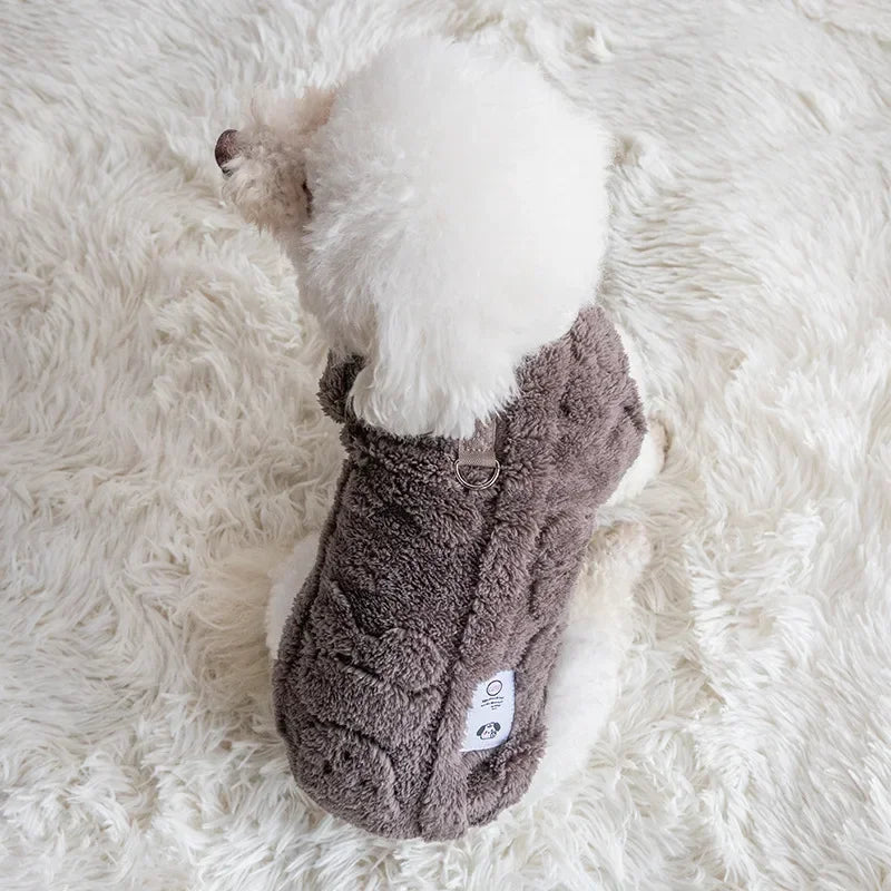 Soft Fleece Dog Pullover Sweater For Autumn Winter Warmth