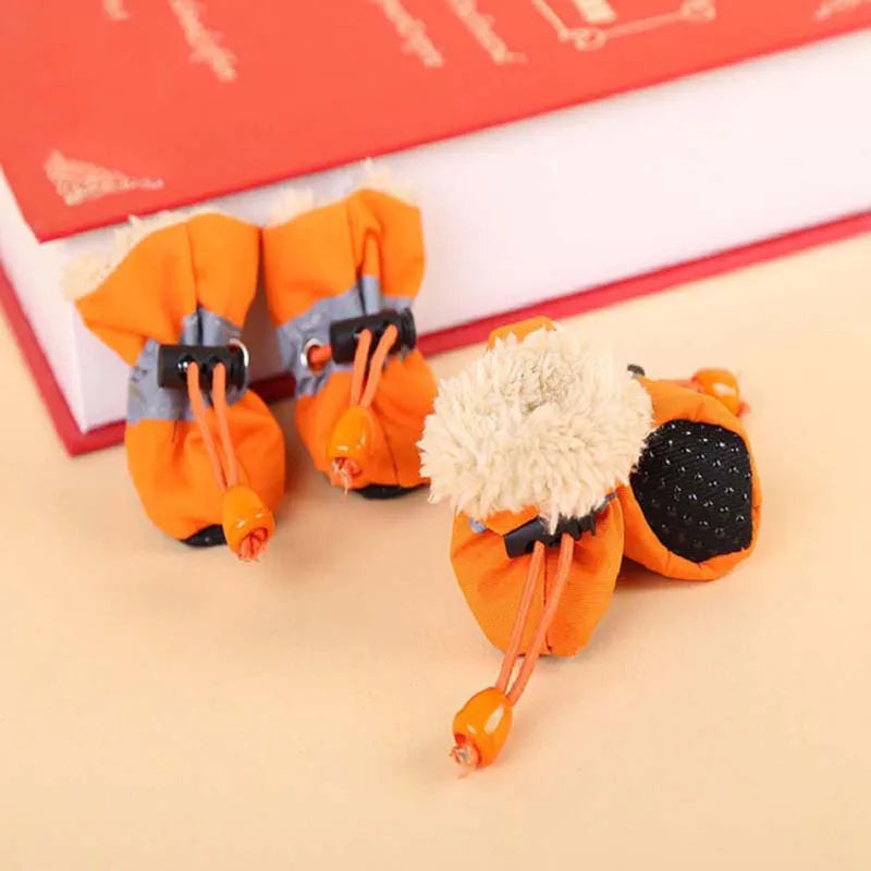 Puppy Non Slip Wool Winter Dog Shoes Waterproof Protectors
