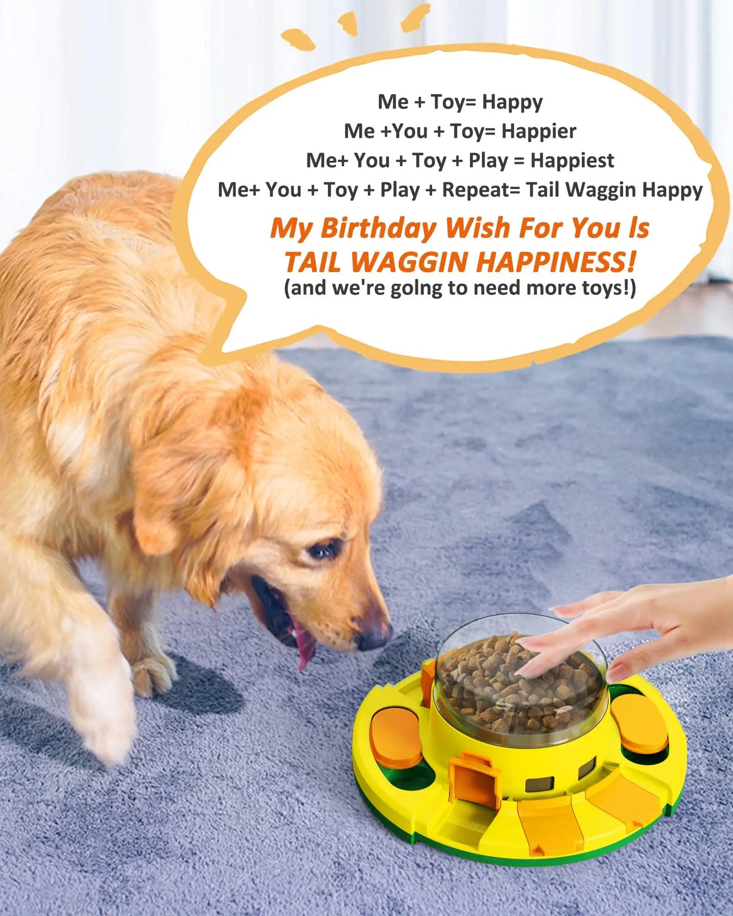 Hign-concerned Dogs Puzzle Toy Enrichment Slow Feeder