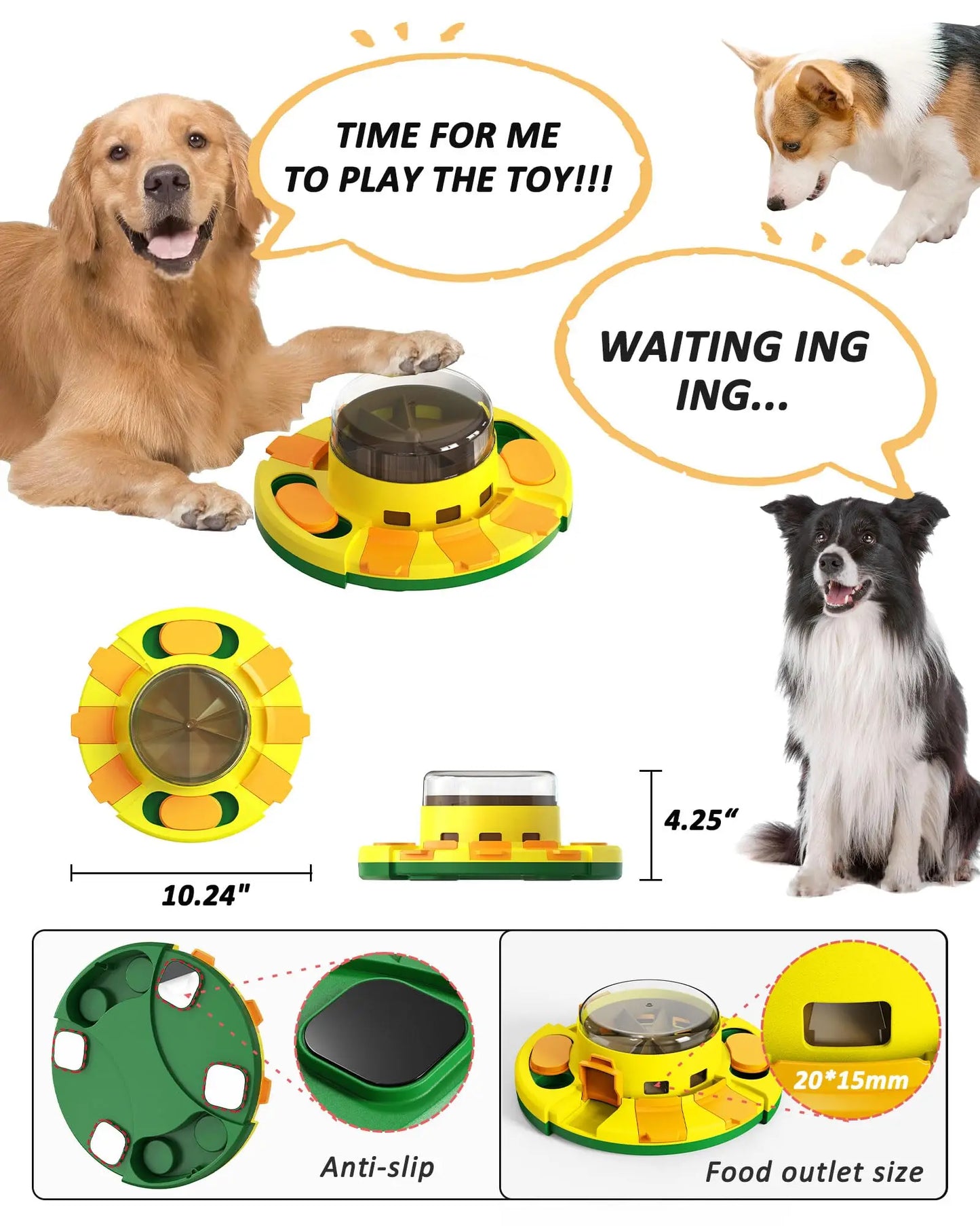 Hign-concerned Dogs Puzzle Toy Enrichment Slow Feeder