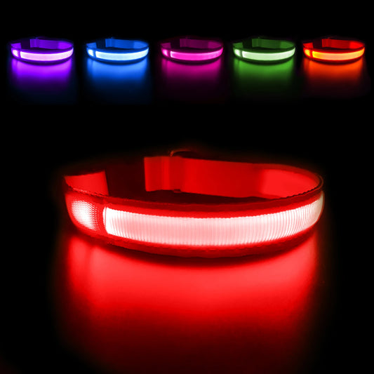 MASBRILLCN LED Dog Collar Waterproof Glow Necklace