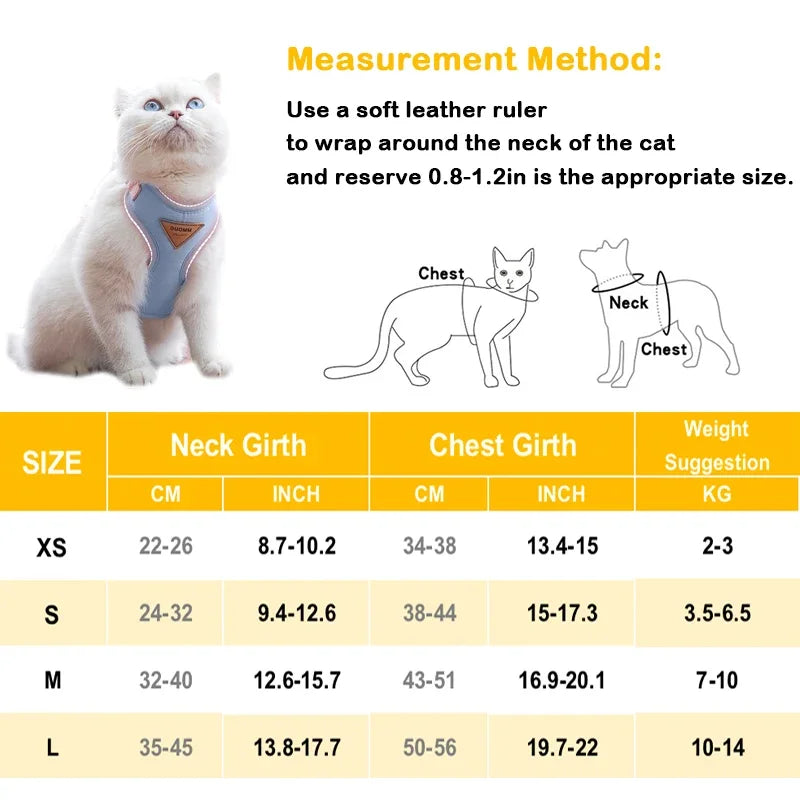 Breathable Puppy Harness and Leash Set for Small Dogs
