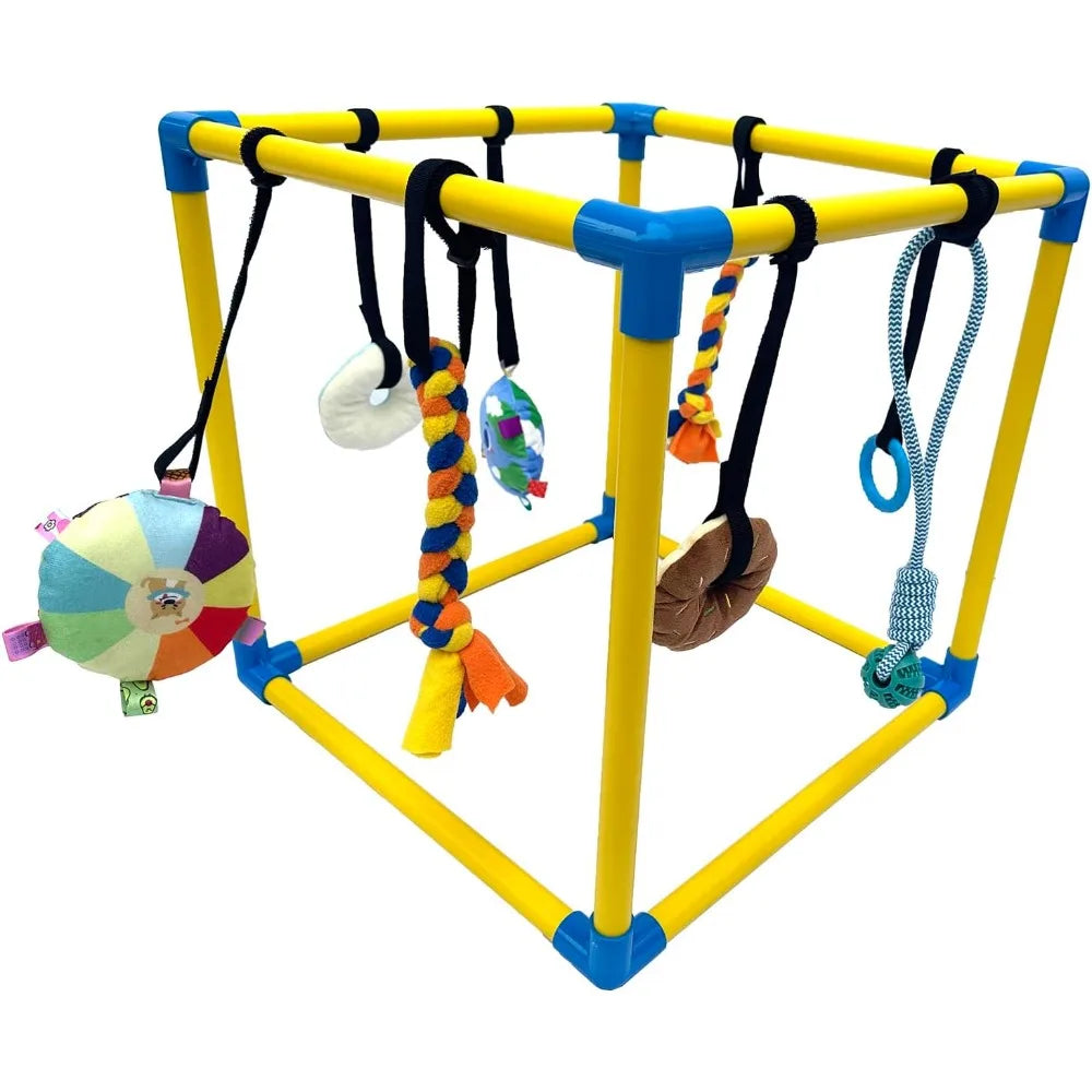 Puppy Play Gym By Hign-concerned With 8 Hanging Toys Indoor