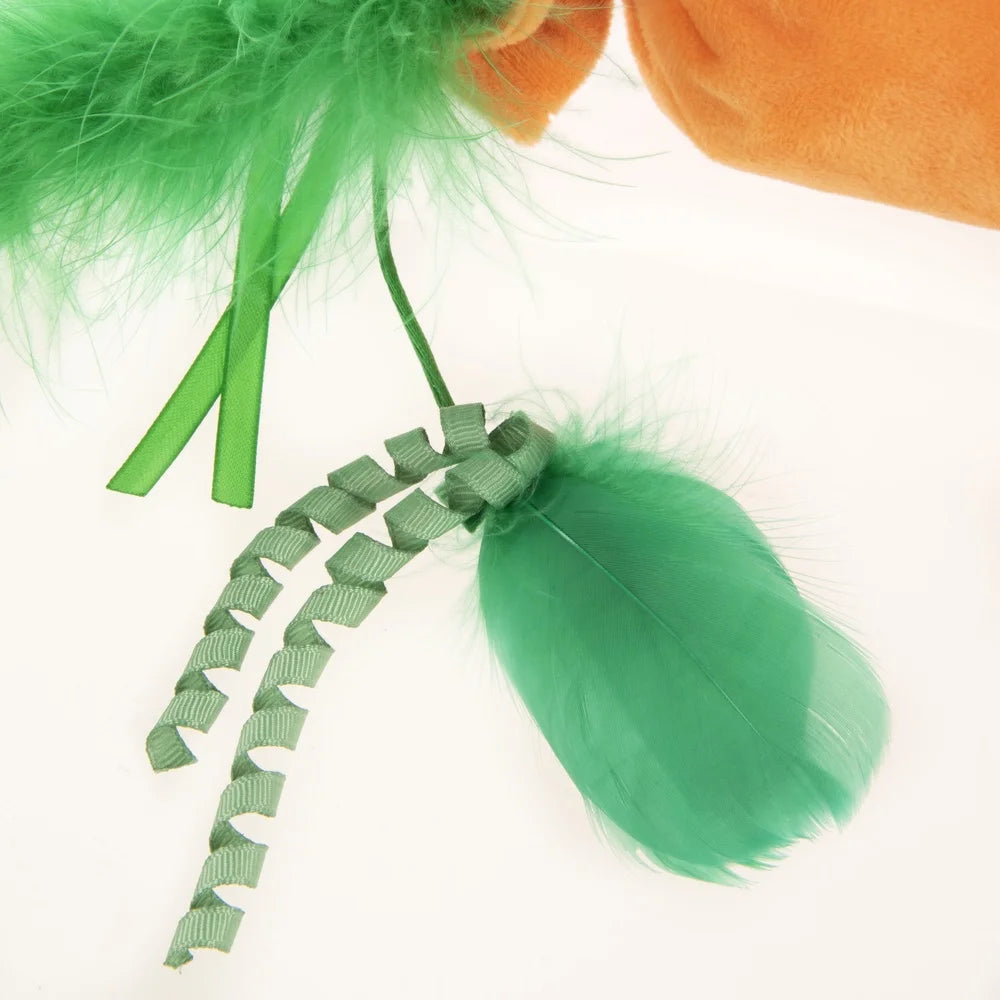 XMSJ Plush Crinkle Kicker Cat Toy with Catnip Multi Textured