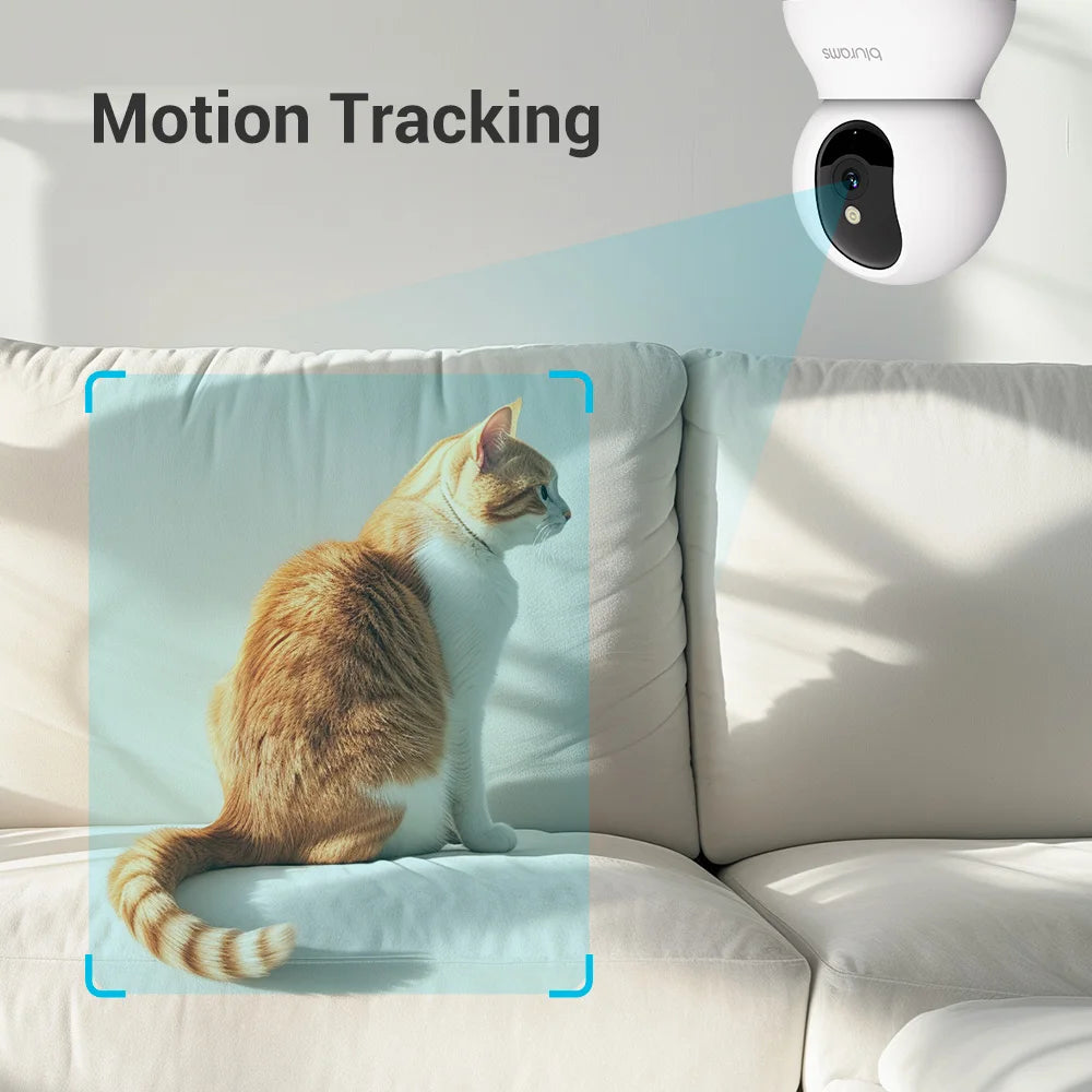 BoyKeep Pet Camera 2K Indoor 360 PTZ Security With App