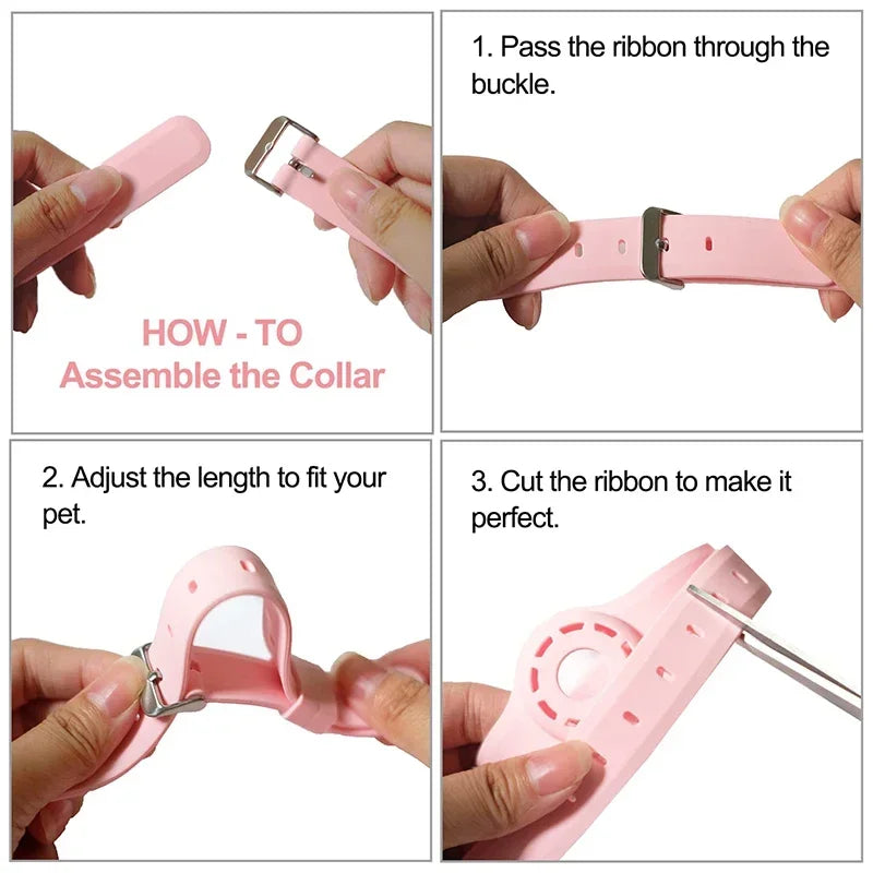 Silicone Anti Lost Cat Collar With Apple AirTag Tracker