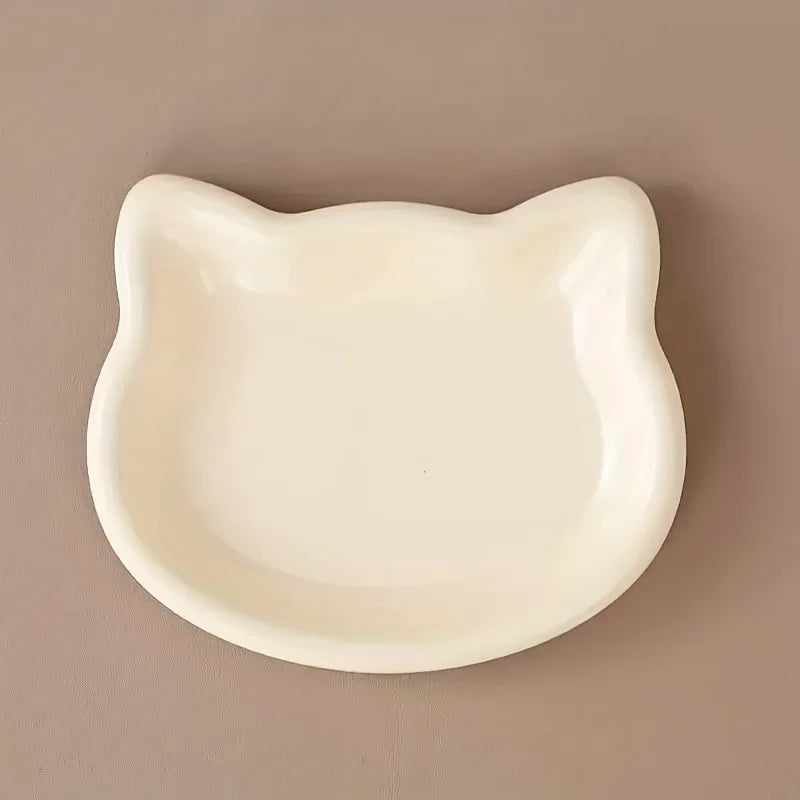 Pet Bowl For Dwarf Cats Premium Plastic Dish Feeding Station