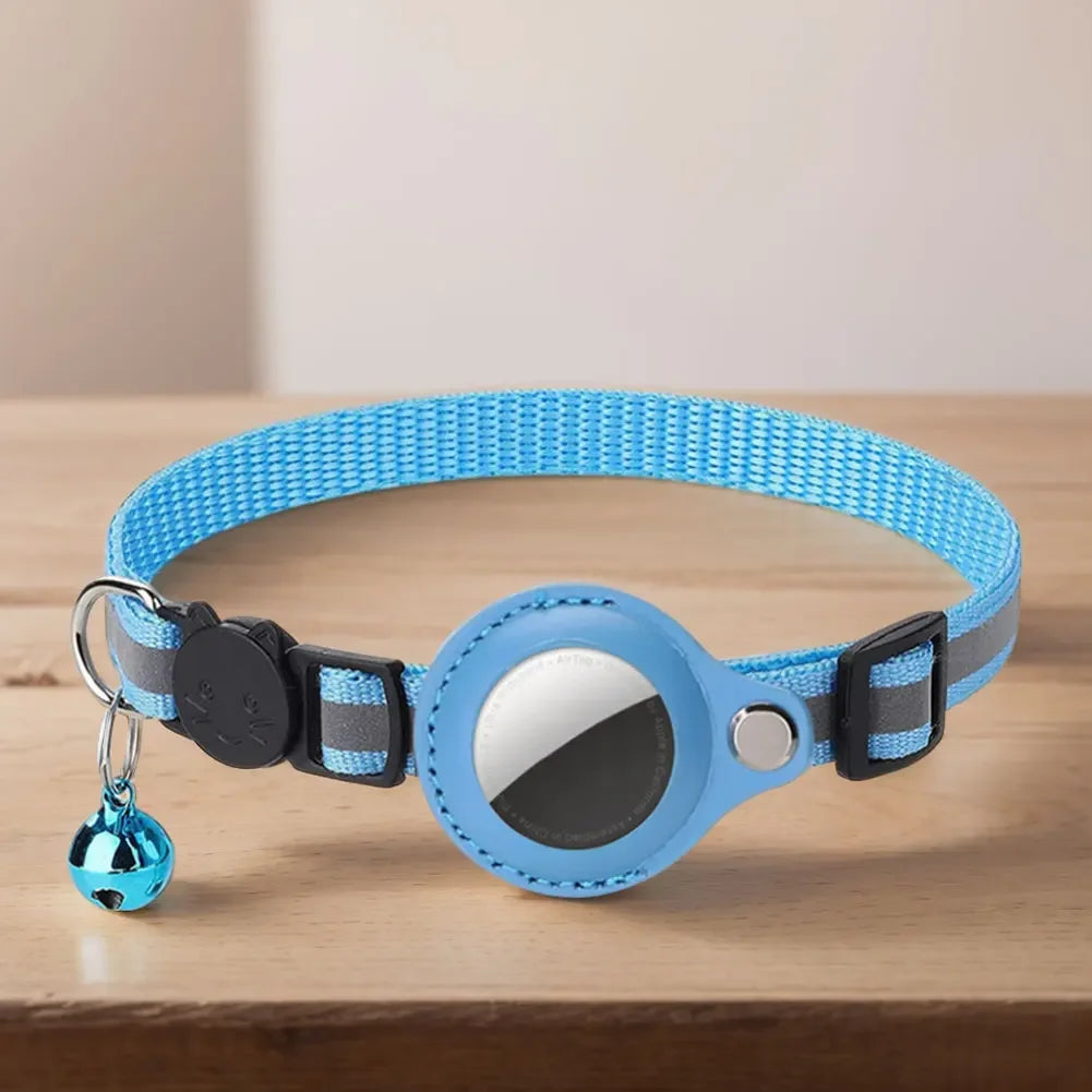 Shunmaii Apple AirTag Reflective Adjustable Cat Collar for Kitten Safety