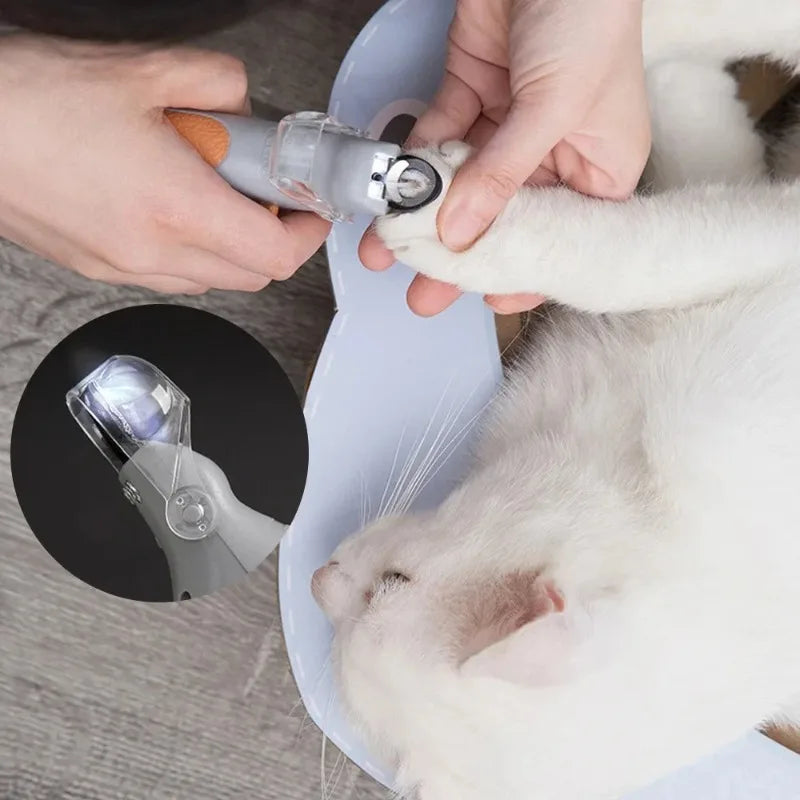 LED Light Pet Nail Clippers for Cats and Dogs Grooming