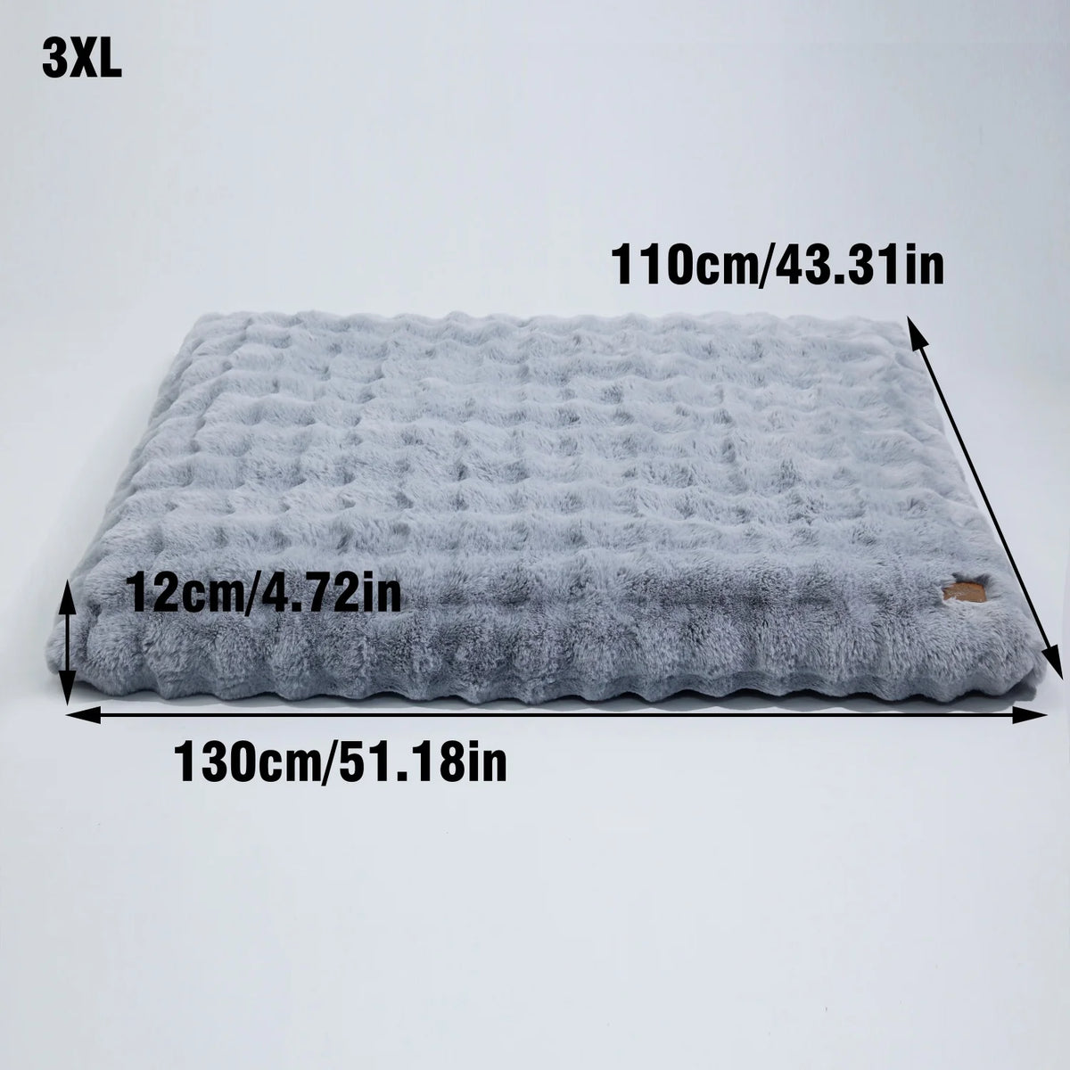 BINGOPAW Plush Calming Dog Bed With Removable Cover Foam Base