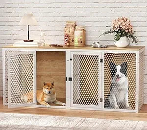 Hign-concerned Dog Kennel Indoor Double Cage for Two Dogs