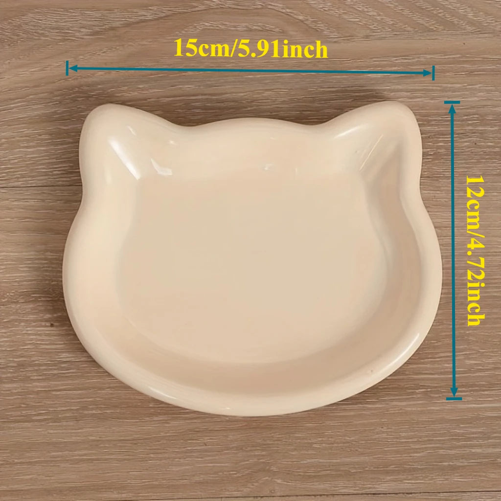 Cat Food Dish Premium Durable Plastic Pet Bowl For Cats