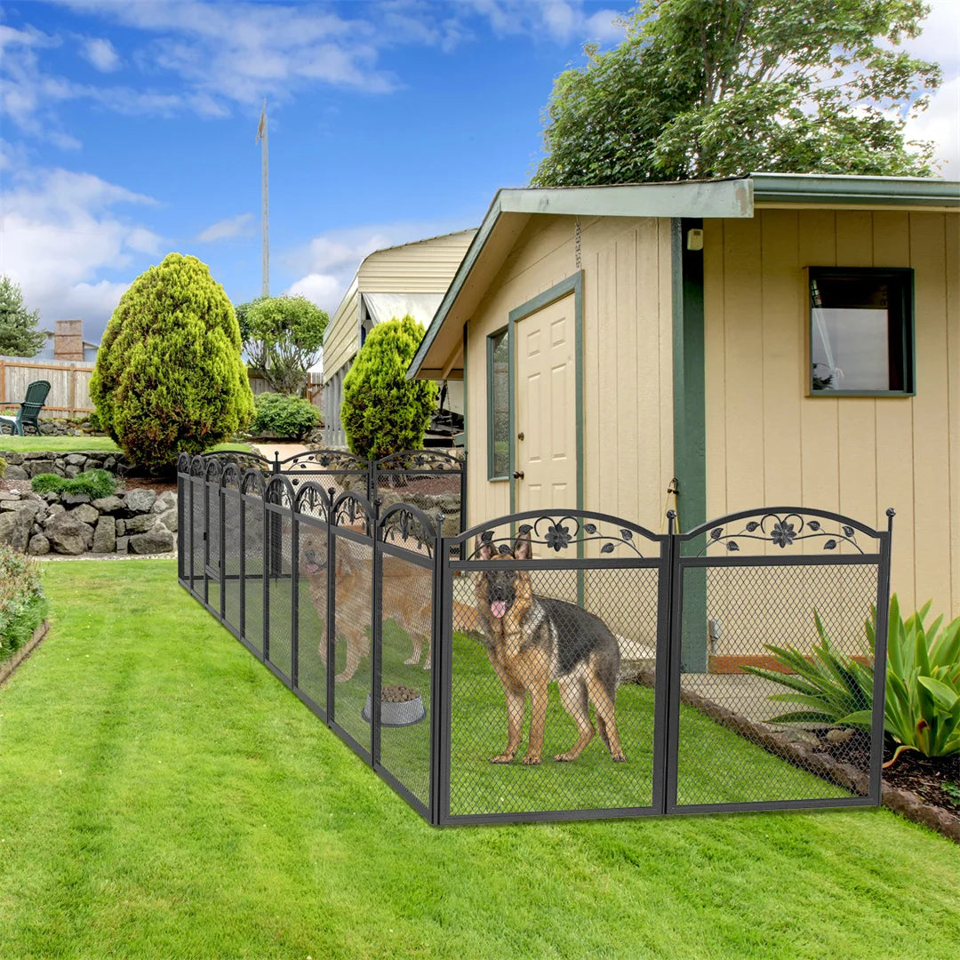 BINGOPAWHign-concerned Heavy Duty Dog Playpen For Indoor Outdoor Training