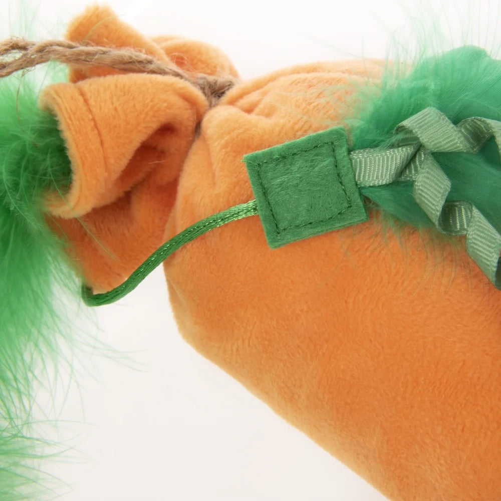 XMSJ Plush Crinkle Kicker Cat Toy with Catnip Multi Textured