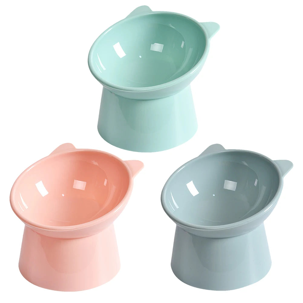 APWIKOGERH Tilted Elevated Cat Food Bowl Ergonomic Non Slip