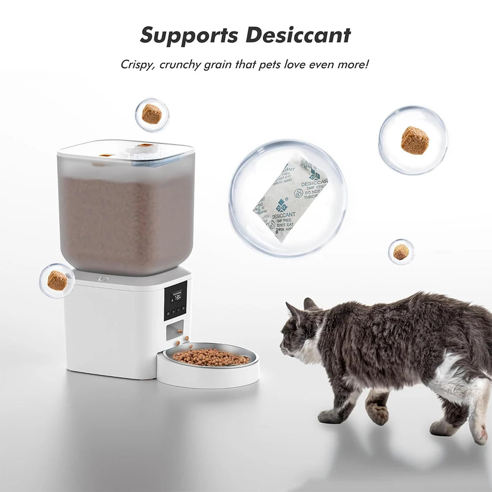 Furpipi Automatic Dog Feeder With Key Control Time Setting