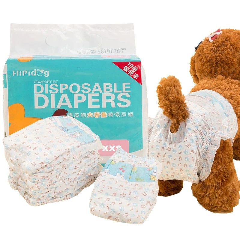 Female Dog Diapers Super Absorbent Leakproof Breathable Nappies