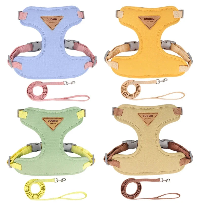 Breathable Puppy Harness and Leash Set for Small Dogs