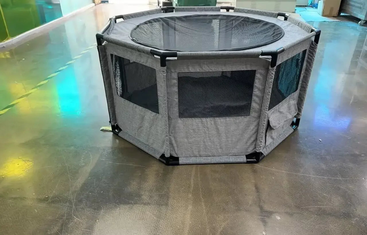 Portable Dog Playpen Exercise Cage Kennel Indoor Outdoor