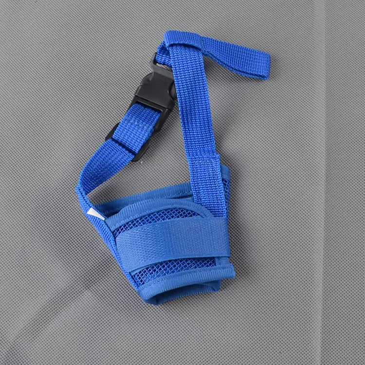 Anti Barking Dog Muzzle Adjustable Mesh Breathable Nylon Straps