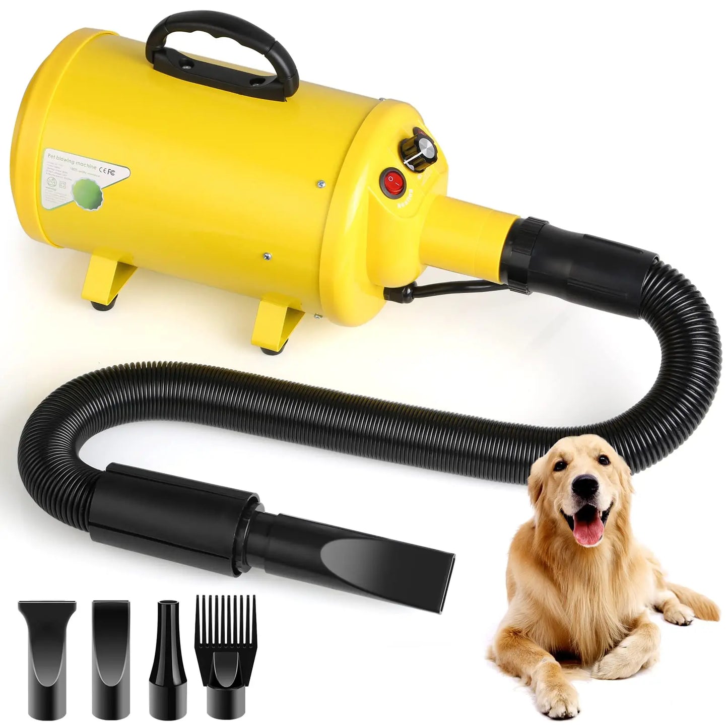 Dog Hair Dryer 2800W Pet Grooming Blower For Large Dogs