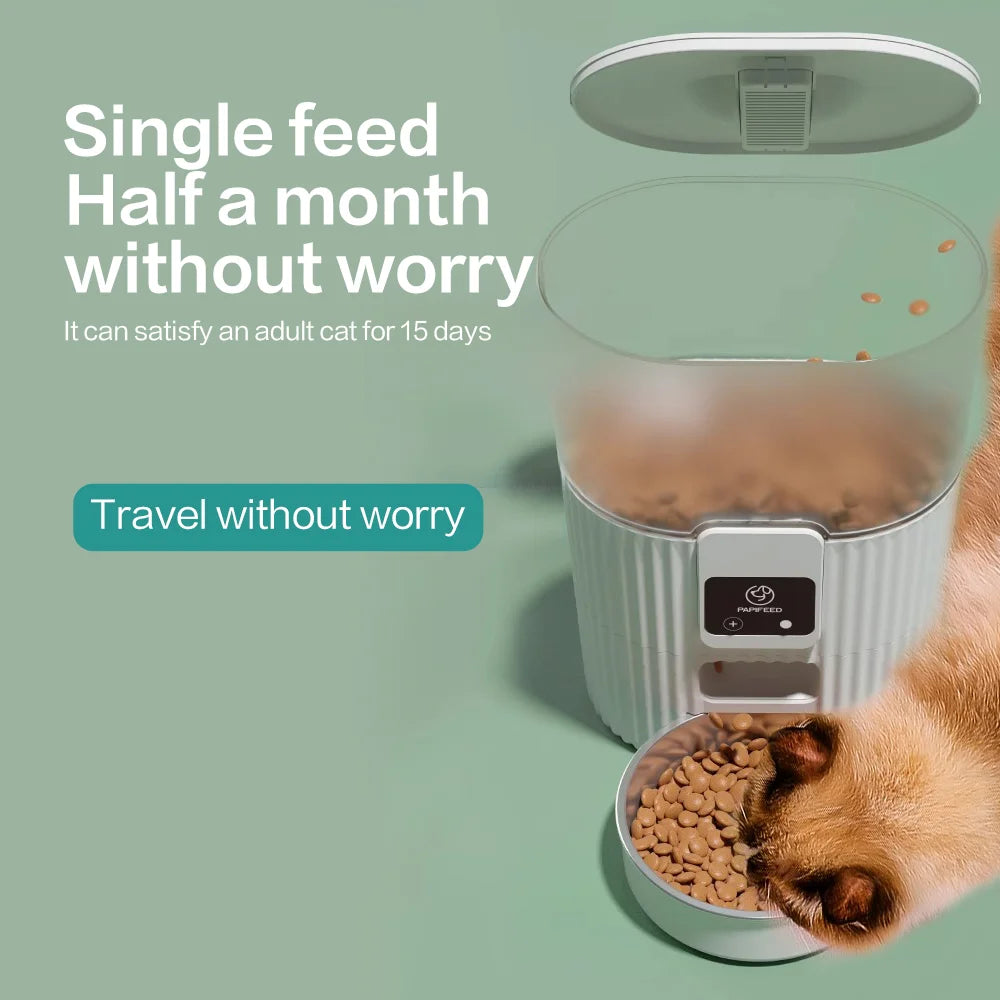 PAPIFEED Cat Automatic Feeder Smart Pet Food Dispenser WiFi