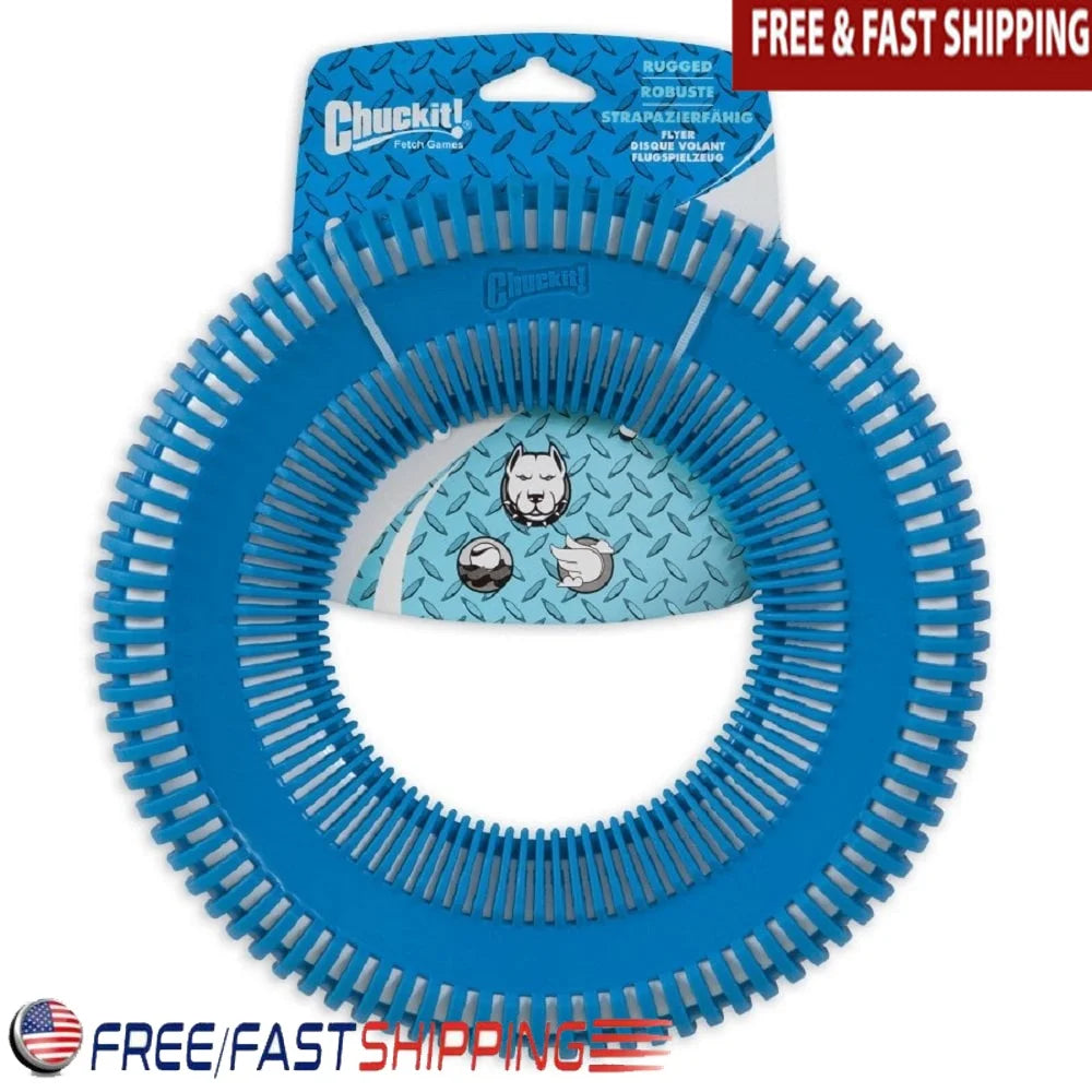 DUTRIEUX Durable Rubber Flying Disc Dog Toy For Fetch