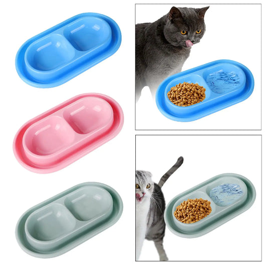 Kesoto Double Cat Bowl Set Outdoor Food and Water Feeder