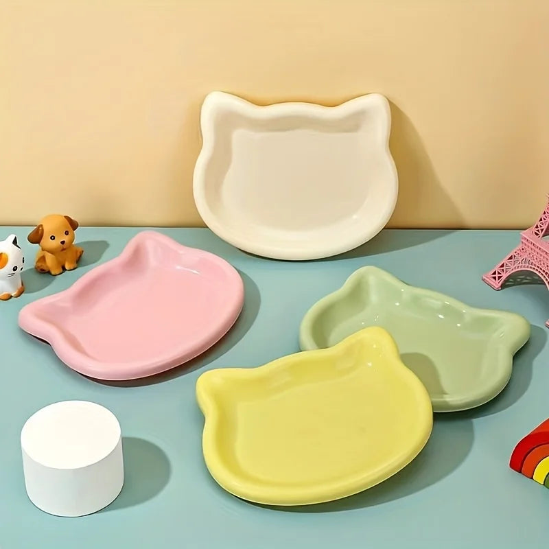 Cat Food Dish Premium Durable Plastic Pet Bowl For Cats