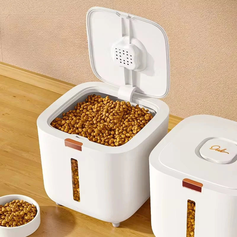 Copper Pet Food Storage Barrel Large Capacity Moisture Proof