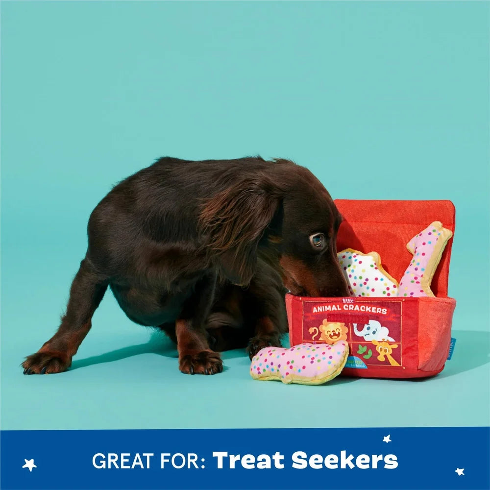 XMSJ Multicolor Plush Dog Toy with Squeakers and Crinkle