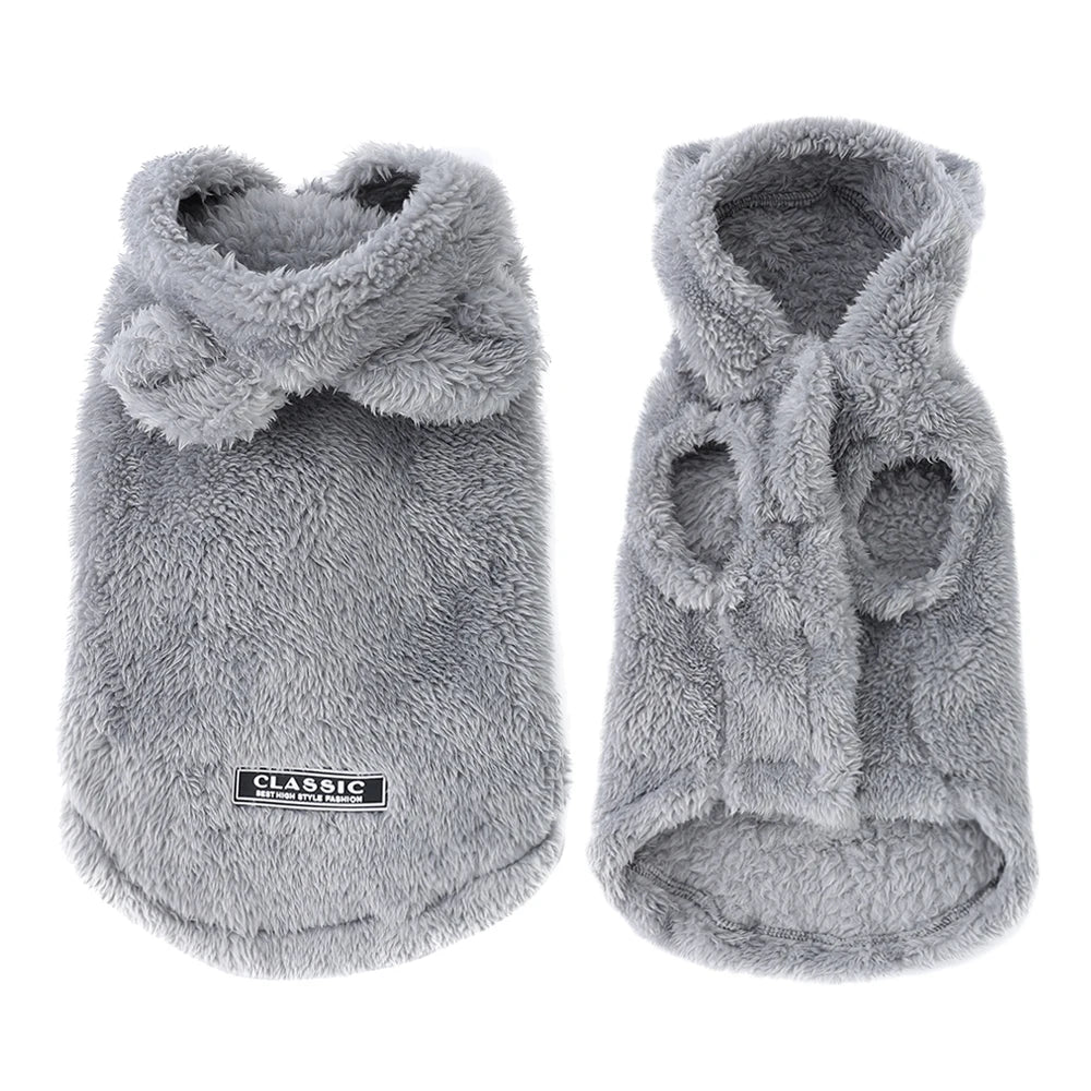 Soft Fleece Pet Hoodie Coat For Dogs And Cats