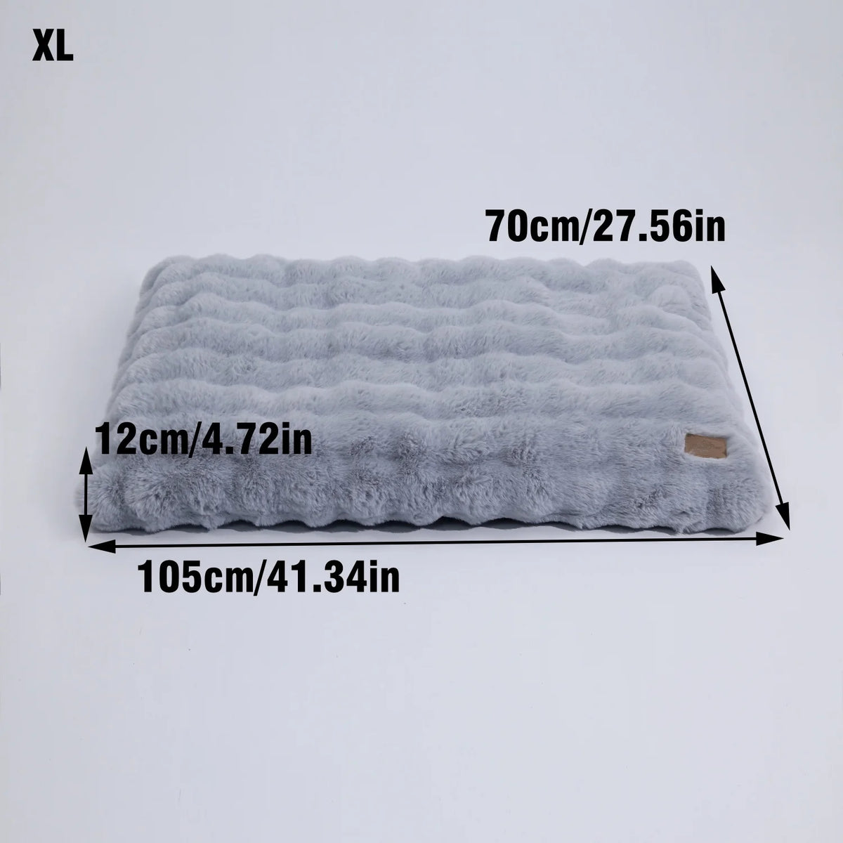 BINGOPAW Plush Calming Dog Bed With Removable Cover Foam Base