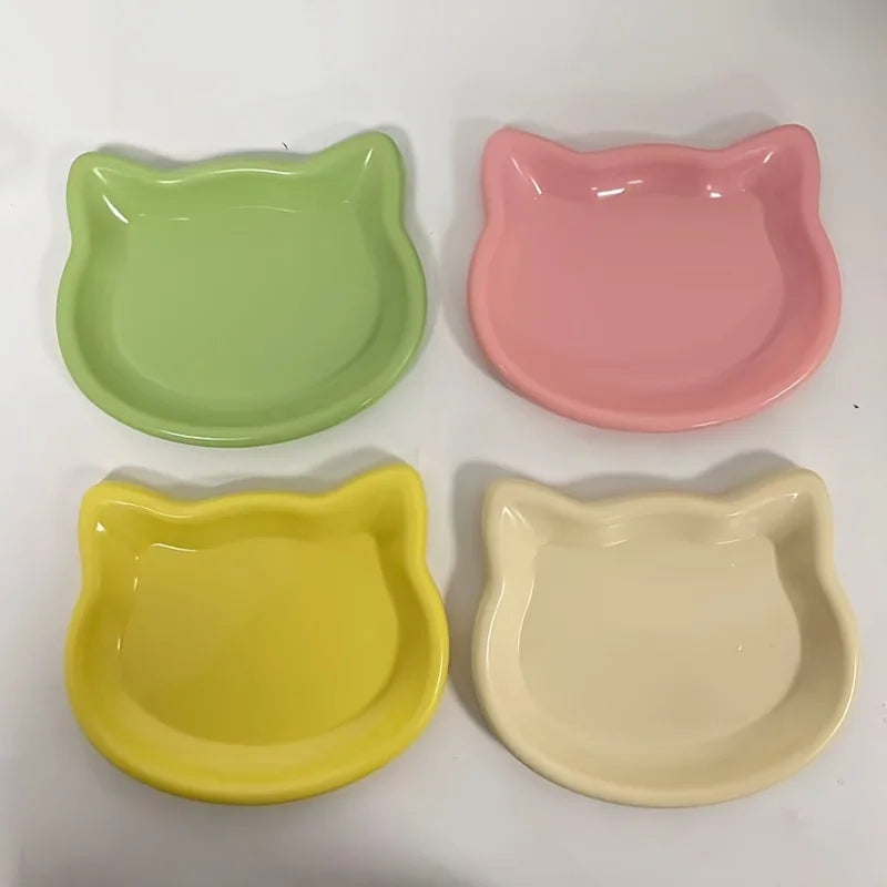 Cat Food Dish Premium Durable Plastic Pet Bowl For Cats
