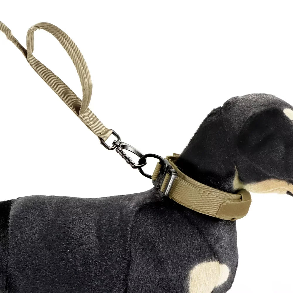 PETRAVEL Military Dog Leash with Dual Handles and Quick Release