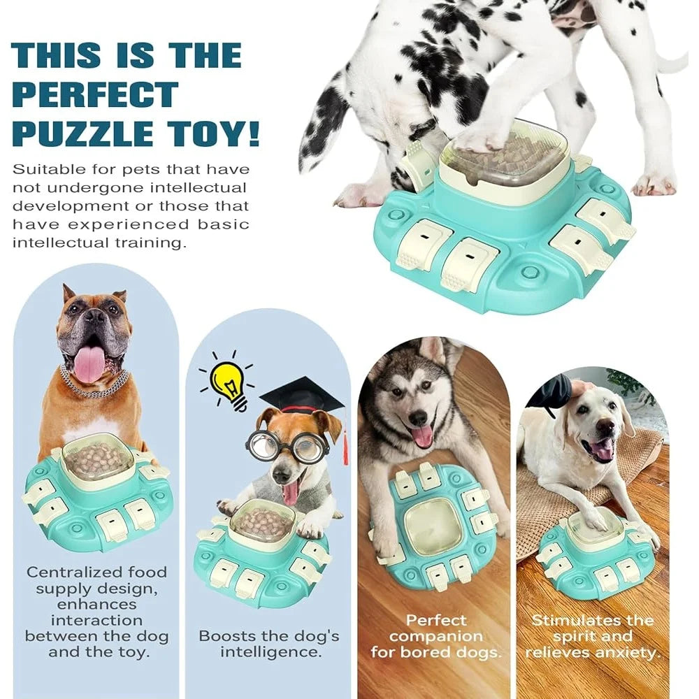 Hign-Concerned Chemical Dog Puzzle Interactive Treat Feeder