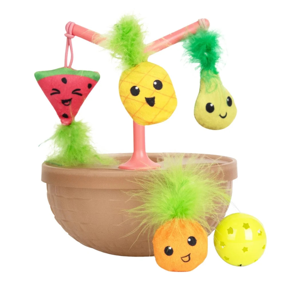 Fujian Hunt N Wobble Fruit Bowl Cat Toy With Catnip