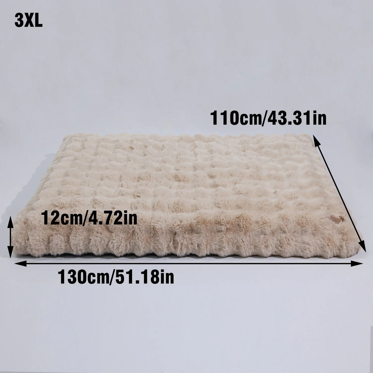 BINGOPAW Plush Calming Dog Bed With Removable Cover Foam Base