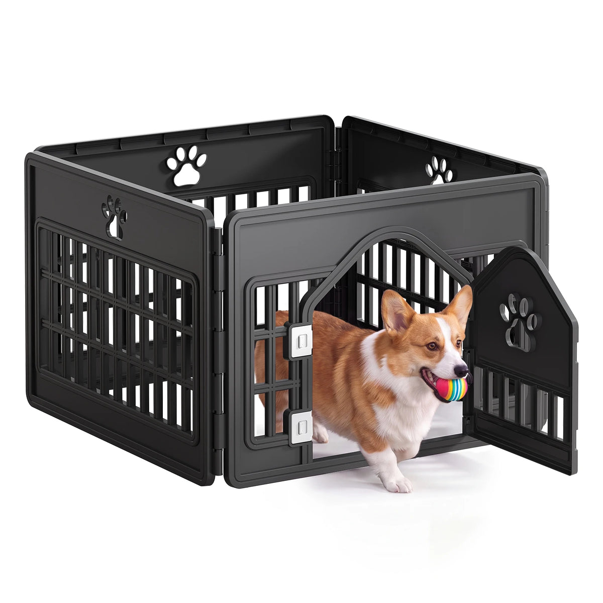 JHK Injection Molded Expandable Folding Indoor Outdoor Dog Playpen