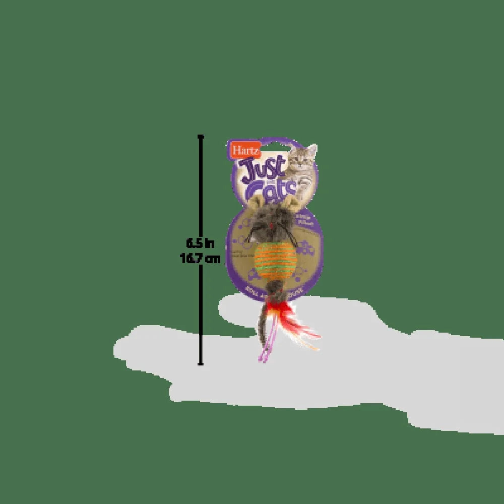 XMSJCN Sisal Cat Toy Rattling Mouse Catnip Feathery Tail